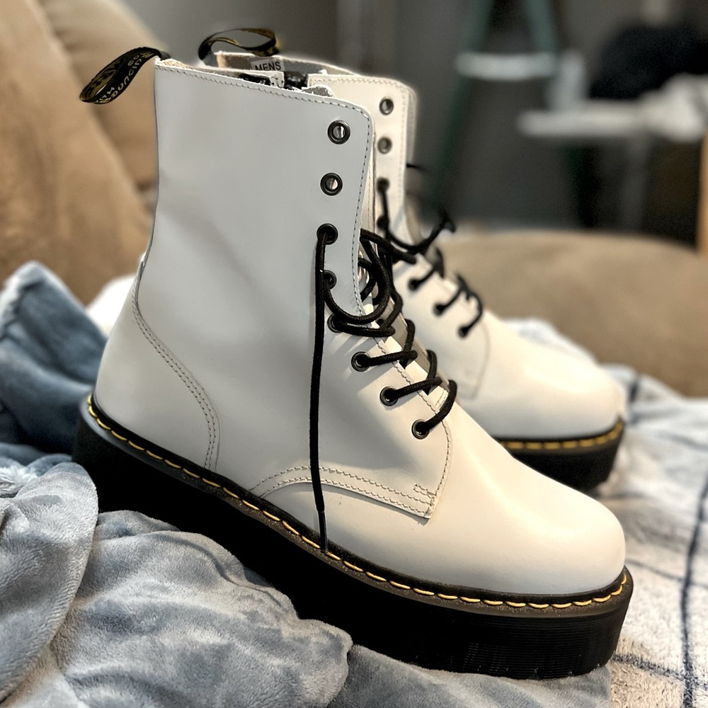 Dr. Martens Mens White Jadon Boots Size 13
